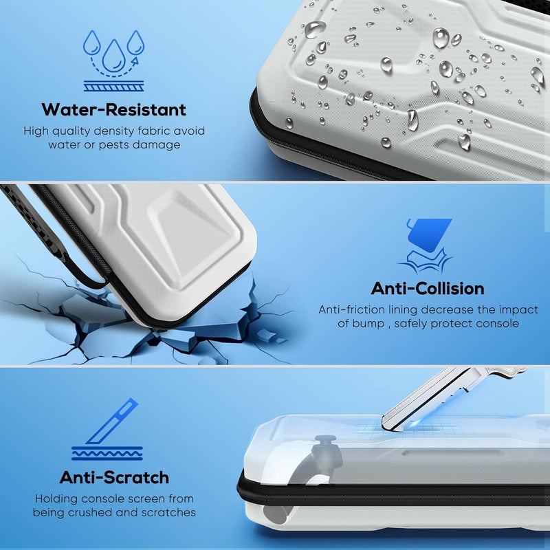 FYOUNG 3 in 1 Accessories Bundle for Playstation Portal, Carrying Case & Hard PC Clear Cover Skins Set with Screen Protector, Protective Shell Portable Travel Handbag for PS5/PSP Portal Console - Image 3